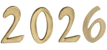 Preview: Osterkerzen-Verzierung, Ziffernsatz "2026"